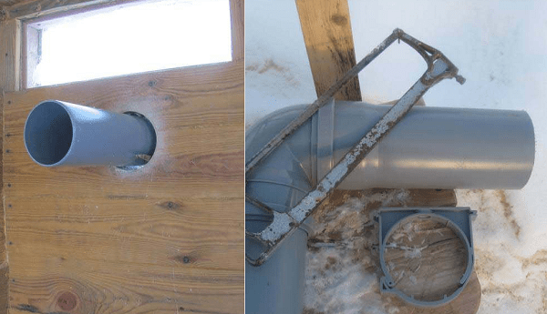 Ventilation pour toilettes de campagne