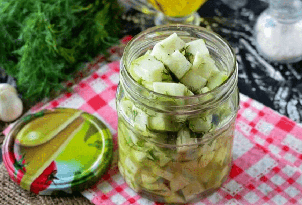 Courgettes pour l'hiver