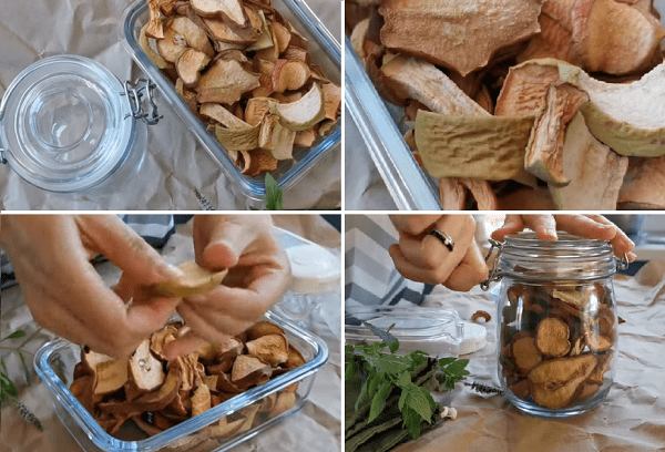 Conserver les fruits secs dans un bocal en verre