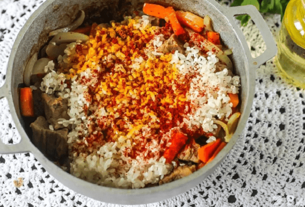 Pilaf au sel de grenade
