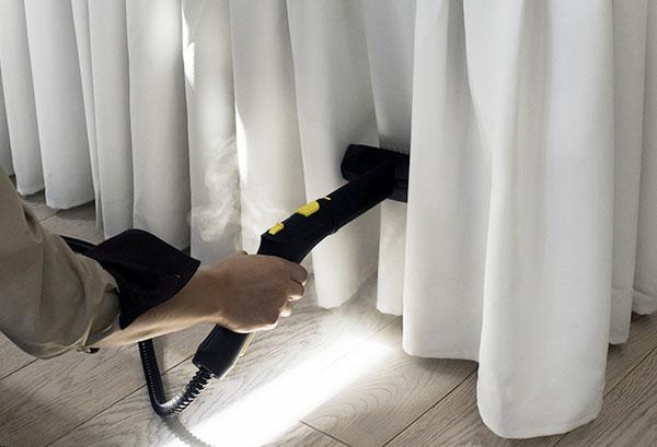 Rideaux en viscose fumants