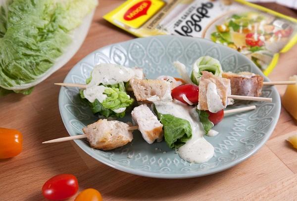 Salade avec assaisonnement Maggi