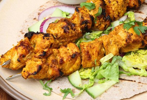 Brochettes au curry
