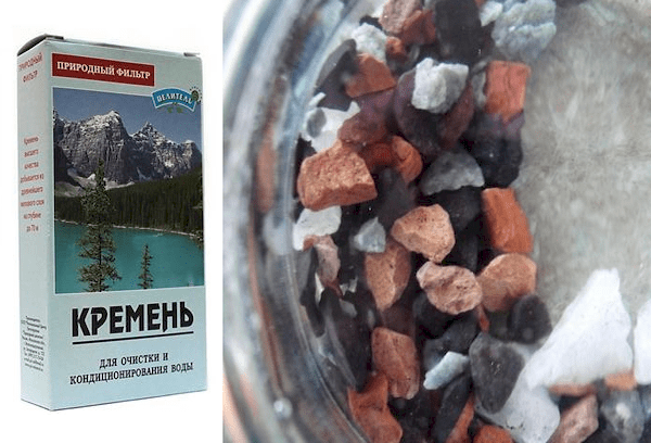 Purification de l'eau avec des pierres