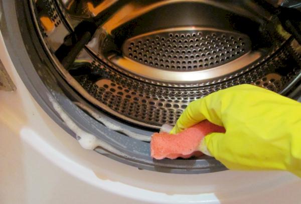 Rinçage minutieux du tambour