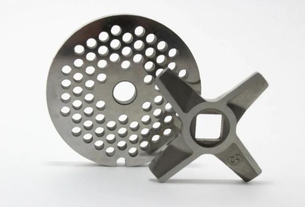 Couteau double face pour hachoir à viande