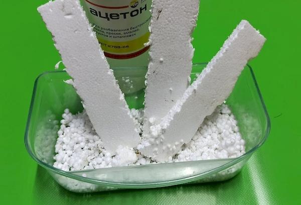 Préparation de la colle mousse