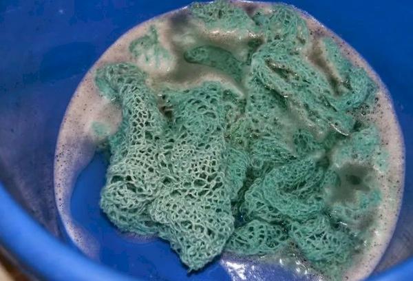 Écharpe lavable à la main