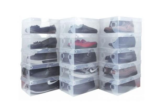 Conteneurs en plastique pour ranger les chaussures