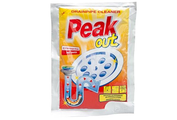Poudre Peak Out pour le nettoyage des tuyaux