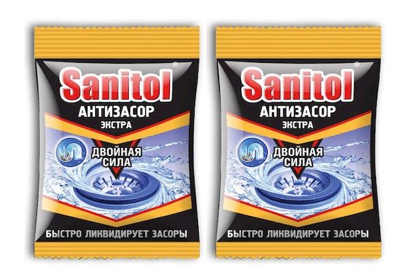 Sanitol Poudre anti-colmatage pour le nettoyage des canalisations