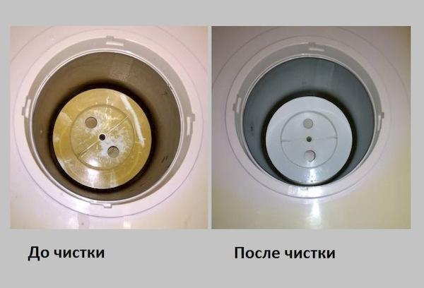 Refroidisseur avant et après le nettoyage