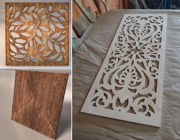 Panneaux décoratifs pour fils