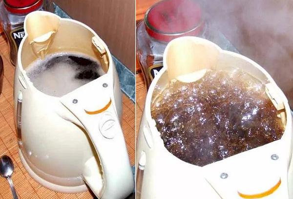 Éliminez l'odeur de plastique d'une nouvelle bouilloire électrique avec du soda