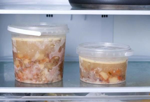 Soupe glacée au congélateur