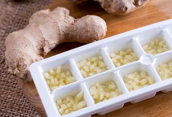 Décongeler du gingembre
