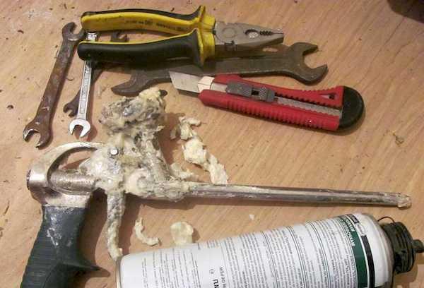 Nettoyage mécanique du pistolet à mousse