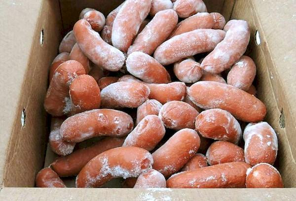 Saucisses surgelées