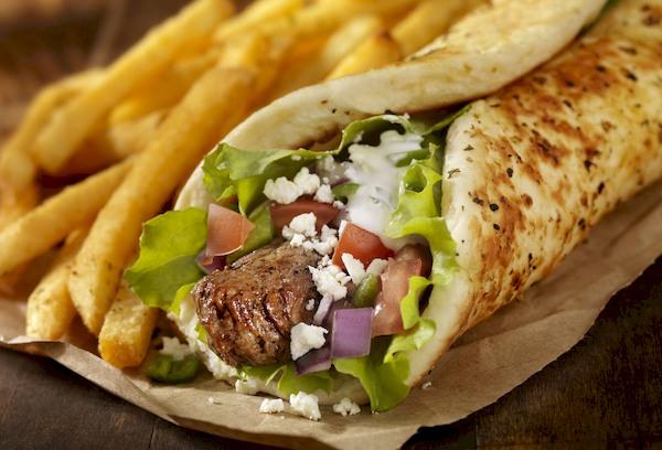 Shawarma en petit pain