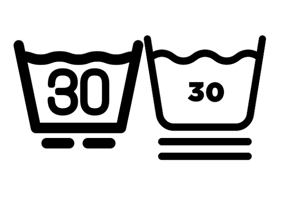 Icône lavage doux 30 degrés