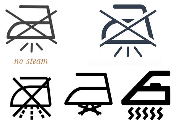 Ne pas repasser à la vapeur ou brièvement pas de vapeur
