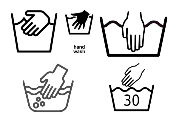 Exemples d'icône de lavage des mains