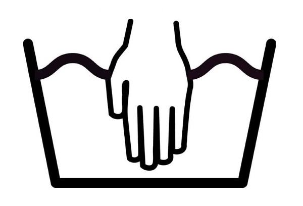 Pictogramme de lavage à la main