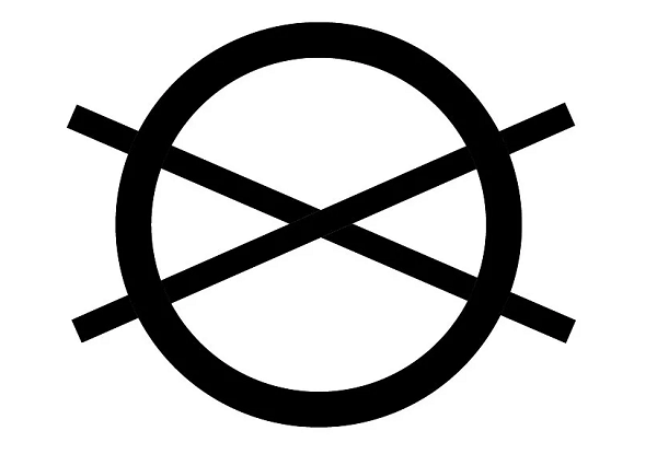 Panneau interdit de nettoyage à sec