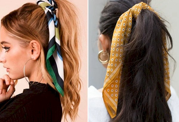 Écharpe queue de cheval