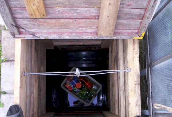 Conserver la nourriture dans un puits