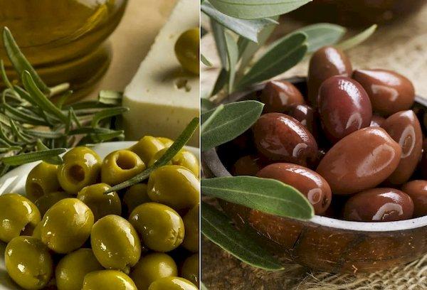 Différence entre les olives