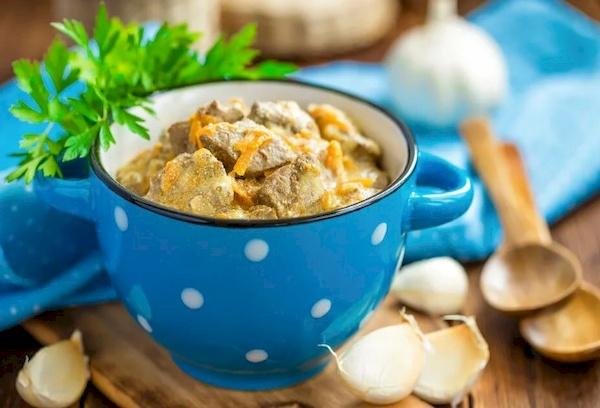 Foie à la crème sure