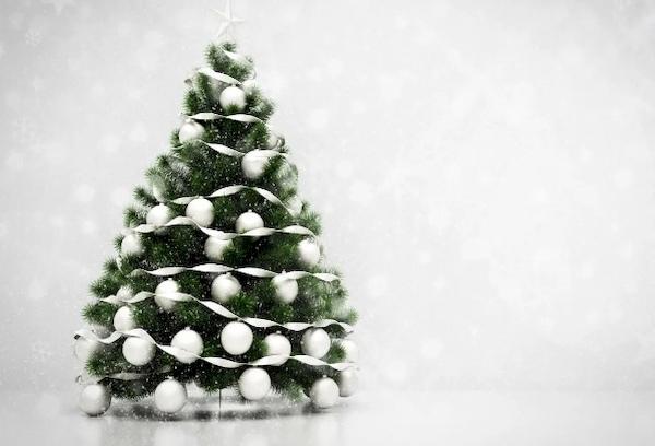 Minimalisme du sapin de Noël