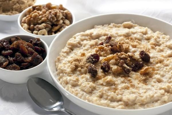 Gruau aux raisins secs.