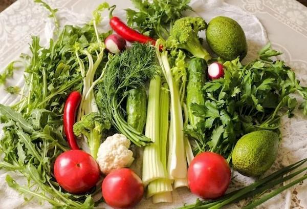 Légumes et légumes verts