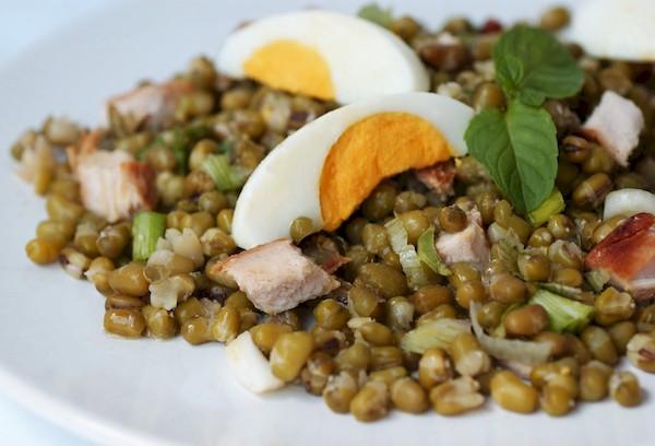 Plat de haricots mungo