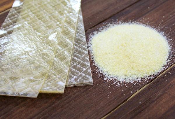 Gélatine comestible