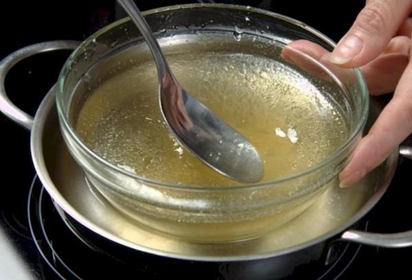 Dilution de la gélatine