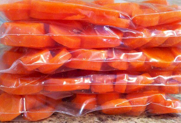 Conserver les carottes dans des sacs