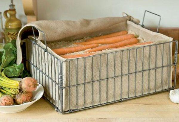 Conserver les carottes à la maison