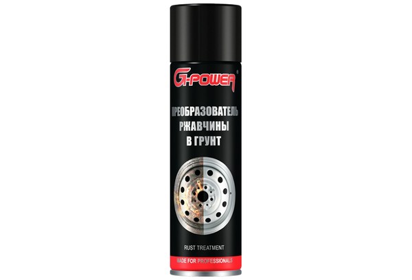 Convertisseur de rouille en apprêt sous forme d'aérosol de G-POWER.