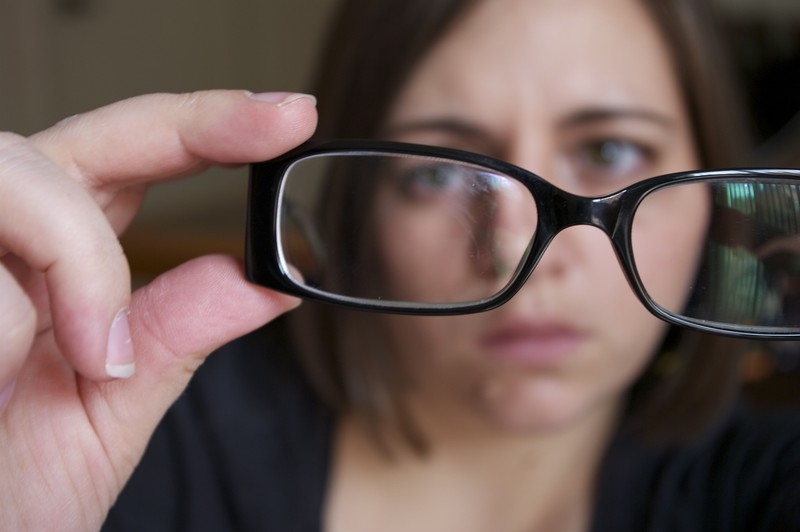 Des rayures sur les lunettes